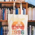 Vintage 1996 Retro Sunset Nostalgia 90s 30th Birthday Canvas Tote Bag Vintage 1996 Retro Sunset Nostalgia 90s 30th Birthday Canvas Tote Bag