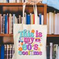 Vintage 80s Costume Nostalgia 1980s Fashion Cute Girls Women Canvas Tote Bag
