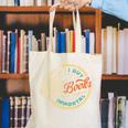 Vintage I Buy Books Like I'm Immortal Skeleton Reading Book Canvas Tote Bag