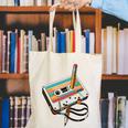 Vintage Cassette Tape And Pencil Nostalgia Party 70s 80s 90s Premium Canvas Tote Bag