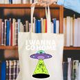 I Wanna Go Home Introvert UFO UAP Flying Saucer Trippy Alien Canvas Tote Bag I Wanna Go Home Introvert UFO UAP Flying Saucer Trippy Alien Canvas Tote Bag