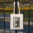 90s MUSIC NOSTALGIA GRAPHIC Raglan Baseball Tee Canvas Tote Bag