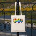 90s Retro Pop Art Rainbow Lips Nostalgia Costume 90s Canvas Tote Bag