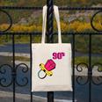90’s Ring Retro Nostalgia Colorful Throwback Canvas Tote Bag
