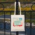 90's Vibe Vintage Style Cassette Tape Nostalgia 1990s Party Premium Tri-Blend Canvas Tote Bag