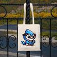 Adorable Book Lover Blue Jay With Reading Glasses Cute Canvas Tote Bag Adorable Book Lover Blue Jay With Reading Glasses Cute Canvas Tote Bag