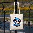 Adorable Book Lover Blue Jay With Reading Glasses Cute Raglan Baseball Tee Canvas Tote Bag
