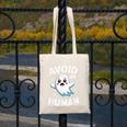 Avoid Humans Cute Kawaii Pastel Ghost Introvert Saying Canvas Tote Bag Avoid Humans Cute Kawaii Pastel Ghost Introvert Saying Canvas Tote Bag