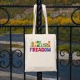 Book Lover Freedom Librarian Vintage Retro Reading Present Canvas Tote Bag