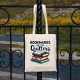 Bookmarks Are For Quitters Reading Quote Book Lover Canvas Tote Bag
