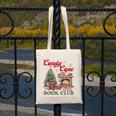 Candy Cane Book Club Holiday Party & Book Exchange Canvas Tote Bag