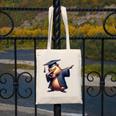 Capybara Graduation Dabbing Capy Wearing Graduate Gown Canvas Tote Bag