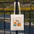 Cat Fall In Love With Reading Book Lover Autumn Canvas Tote Bag