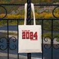 Class Of 2024 Senior Back To School Vintage Graduation Tee Canvas Tote Bag