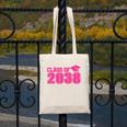 Class Of 2038 Pink Girls Growing Up School Memory Graduation Canvas Tote Bag