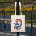 Cool Hedgehog Book Nerd Readers Canvas Tote Bag