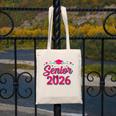Coquette Pink Bow Senior 2026 Class Of Graduation Canvas Tote Bag