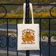 Cozy Readers Book Society Vintage Fall Books & Pumpkin Canvas Tote Bag