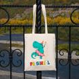 Cute Magical Ballerina Dino Unicorn Preschool Graduation Canvas Tote Bag