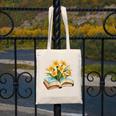 Daffodils Flowers Book Floral Canvas Tote Bag