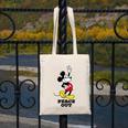 Disney Mickey Mouse Peace Out Totally Retro Graduation Canvas Tote Bag
