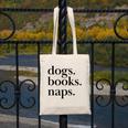 Dogs Books Naps Lovers Canvas Tote Bag Dogs Books Naps Lovers Canvas Tote Bag