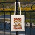 Dogs Coffee Reading Book Lover Canvas Tote Bag Dogs Coffee Reading Book Lover Canvas Tote Bag