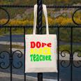 Dope Teacher African American Graduation History Month Canvas Tote Bag