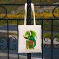 Dragon Reading Books Matching Bookworm Readers Librarian Canvas Tote Bag