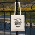 Escar Go Away Snail Vintage French Pun Introvert Humor Canvas Tote Bag Escar Go Away Snail Vintage French Pun Introvert Humor Canvas Tote Bag