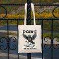 F-Caw-F Crow Book Lovers Vintage Bookish Bird Canvas Tote Bag