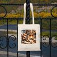 Fox Reads By Fireplace In Cabin Rustic Book Cozy Cup Tea Canvas Tote Bag