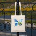 Frutiger Aero Aesthetic Butterfly Computer Fishes Scenery Canvas Tote Bag