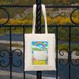 Frutiger Aero Aesthetic Rainbow Glitch Art Canvas Tote Bag