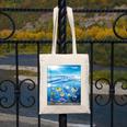 Frutiger Aero Aesthetic Tech Ocean Underwater Fishes Canvas Tote Bag Frutiger Aero Aesthetic Tech Ocean Underwater Fishes Canvas Tote Bag