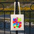 Frutiger Aero Aesthetic Tech Orb Pattern Heart Cherry Lips Canvas Tote Bag