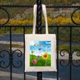 Frutiger Aero Aesthetic Tech Scenery Fishes Sunflower Canvas Tote Bag Frutiger Aero Aesthetic Tech Scenery Fishes Sunflower Canvas Tote Bag