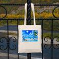 Frutiger Aero Beach Y2k Aesthetic Palm Tree Sand Ocean Canvas Tote Bag
