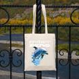 Frutiger Aero Splashy Dolphin Y2k Aesthetic Graphic Premium Canvas Tote Bag