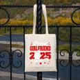 Girlfriend Of a 2025 Graduate Prom Graduation 25 VolleyBall Canvas Tote Bag