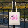 Graduation 2027 Senior 2027 Class Of 2027 Coquette Pink Girl Canvas Tote Bag