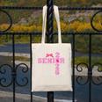 Graduation Class Of 2026 Senior 2026 Pink Bow Coquette Canvas Tote Bag