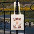 Haha Made You Read Shirt Book Reader Flower Floral Canvas Tote Bag