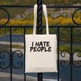 I Hate People Graffiti Introverts Meme Loner Canvas Tote Bag