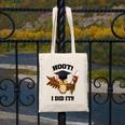 Hoot I Did It Grad Owl Holding Graduation Diploma Congrats Canvas Tote Bag