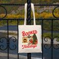 I'm Booked For The Holidays Christmas Reading Bookworm Xmas Canvas Tote Bag I'm Booked For The Holidays Christmas Reading Bookworm Xmas Canvas Tote Bag