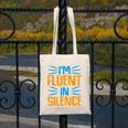 I'm Fluent In Silence I Introvert Canvas Tote Bag I'm Fluent In Silence I Introvert Canvas Tote Bag