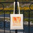 INTJ Architect Personality Introvert Sarcastic Orange Canvas Tote Bag INTJ Architect Personality Introvert Sarcastic Orange Canvas Tote Bag