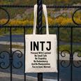 INTJ Rules Architect Personality Type Introvert Canvas Tote Bag