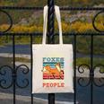 Introvert Fox Animal Lover Saying Loner Antisocial Canvas Tote Bag